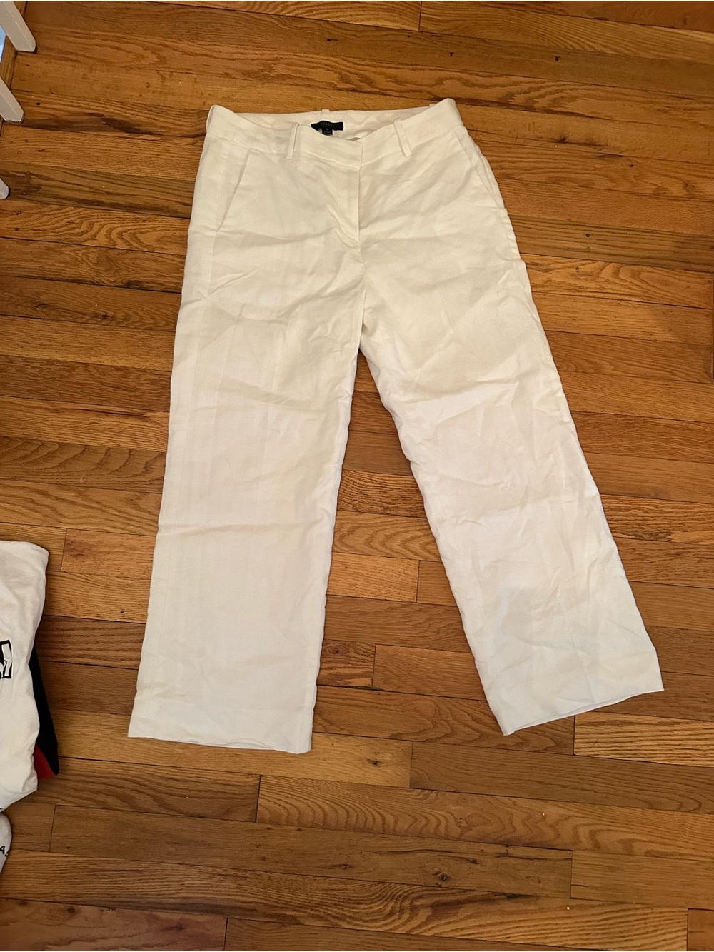 J.Crew White Linen Pants Size 6